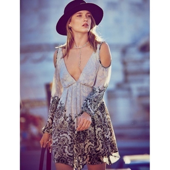 Free People • Penny Lover Paisley Mini Dress - Picture 3 of 11
